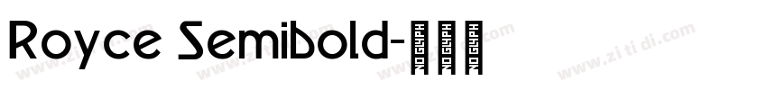 Royce Semibold字体转换